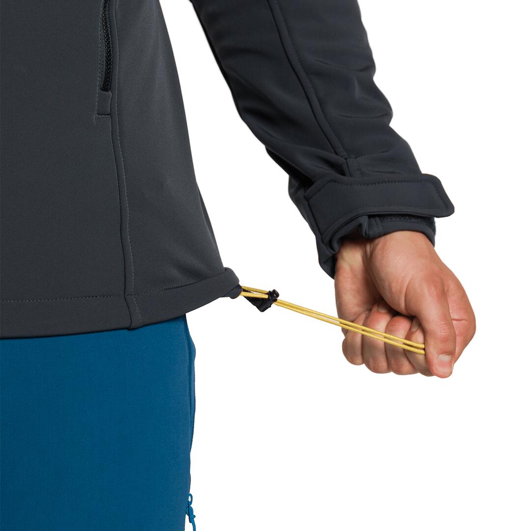 Softshell para Hombre Trangoworld Lyskamm Gris/Negro 3/4