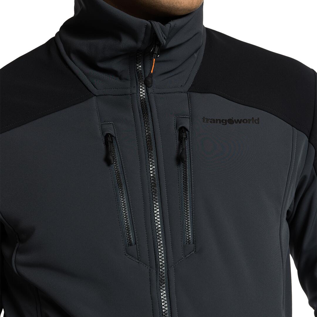 Softshell para Hombre Trangoworld Lyskamm Gris/Negro 4/4