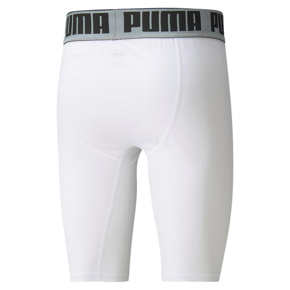 PUMA BBall Compression Shorts Herren Basketball Sport Hose 605078 Weiß 3/3