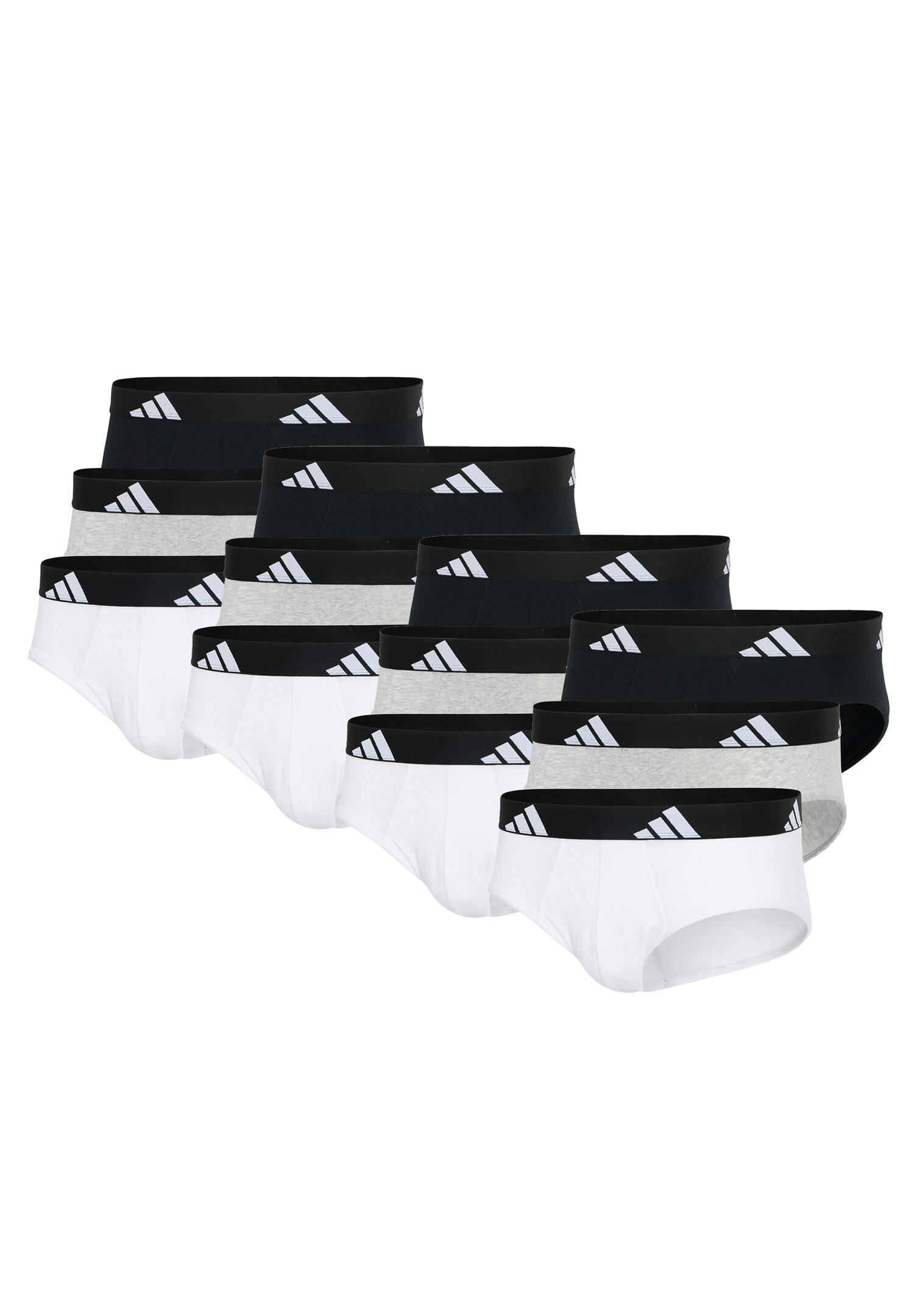 Adidas Basic Brief Men Herren Unterhose Slip Unterwäsche 12er Pack 2/3