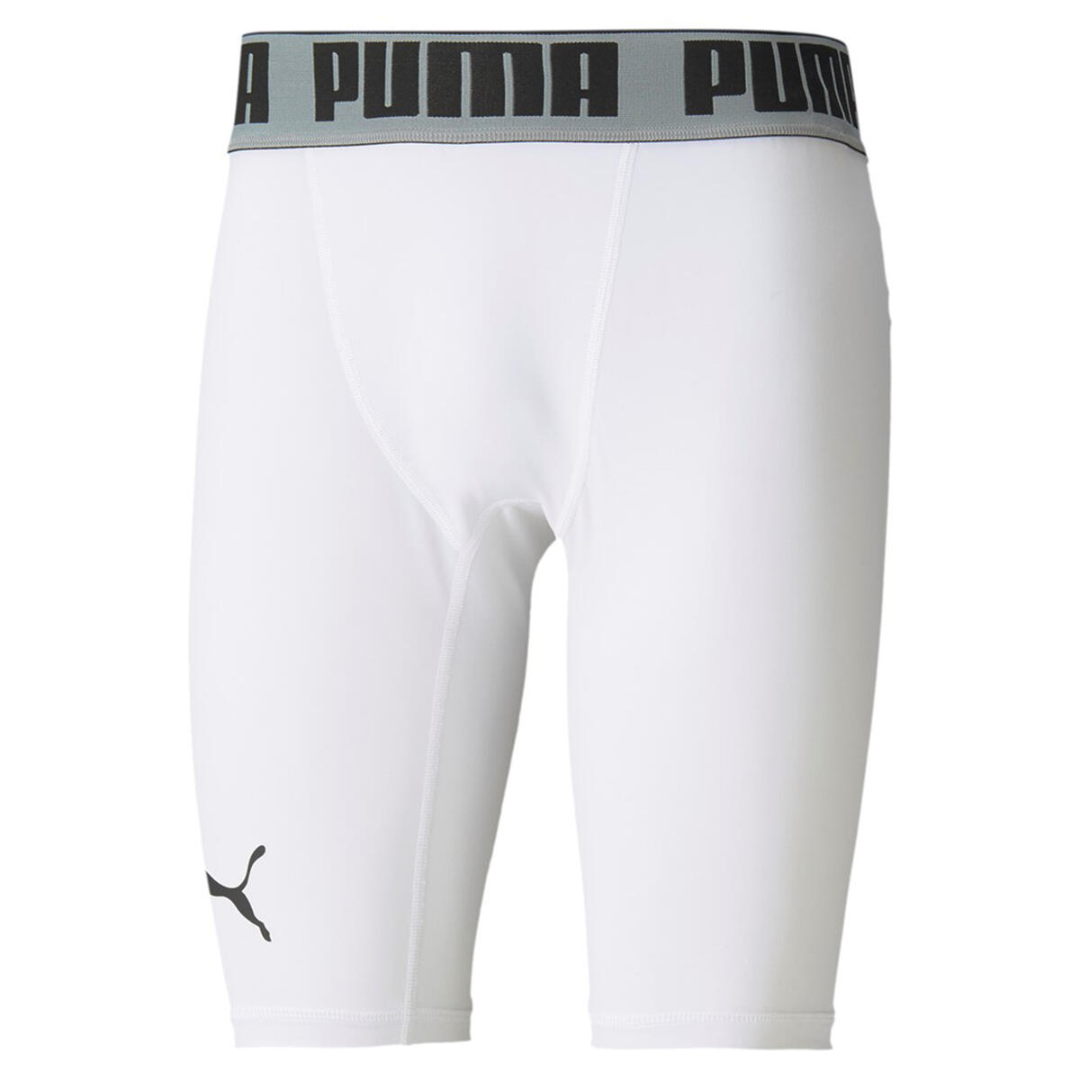 PUMA BBall Compression Shorts Herren Basketball Sport Hose 605078 Weiß 2/3
