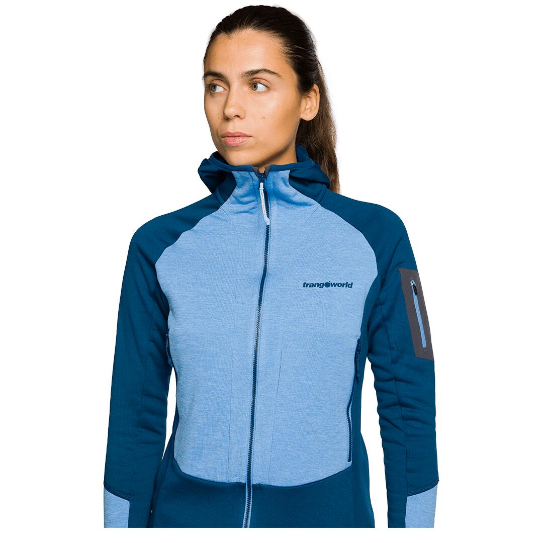 Forro polar para Mujer Trangoworld Vosges Azul/Azul/Gris 3/6