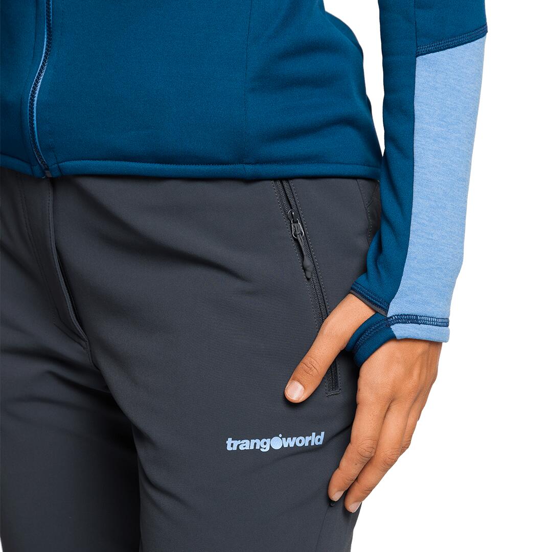 Forro polar para Mujer Trangoworld Vosges Azul/Azul/Gris 5/6