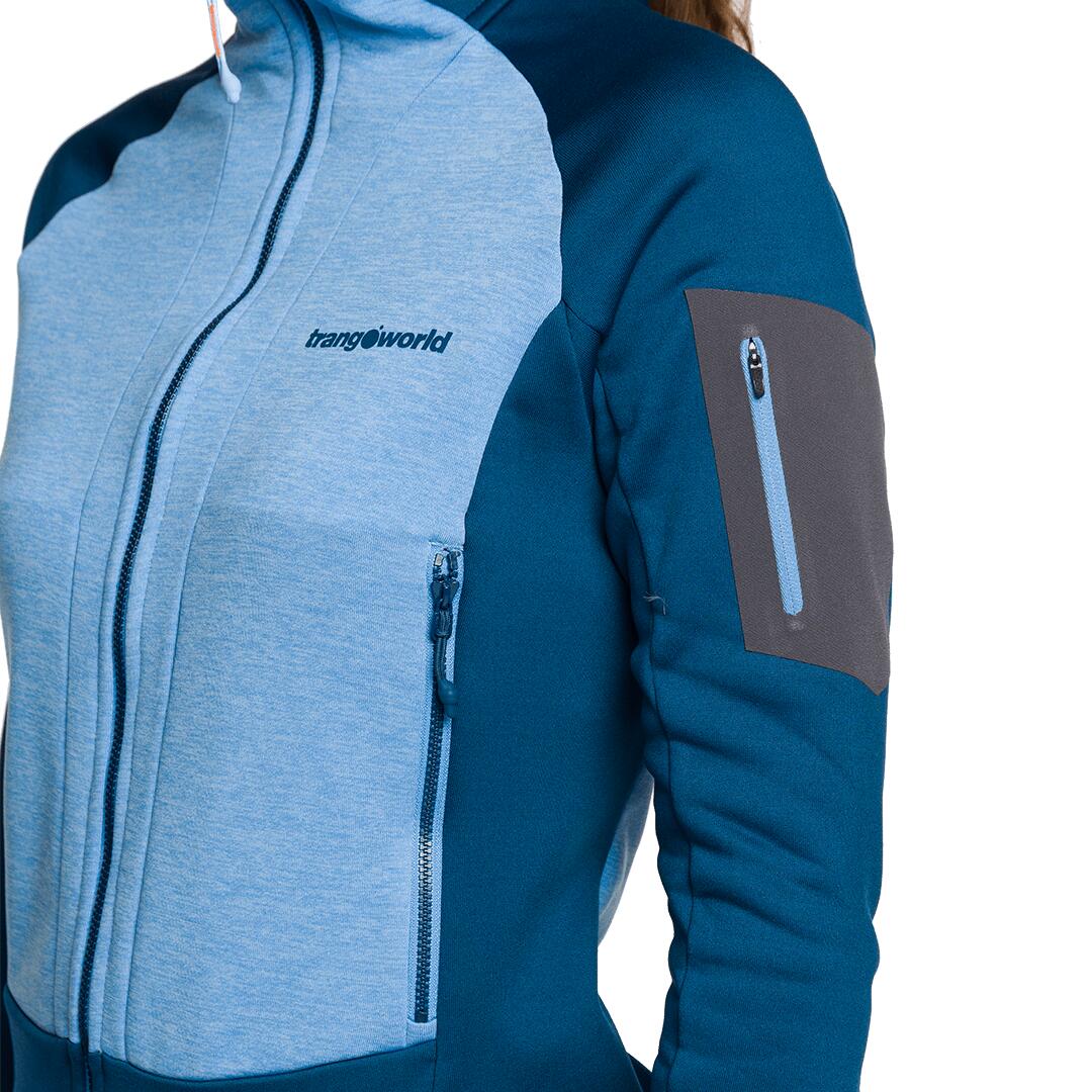 Forro polar para Mujer Trangoworld Vosges Azul/Azul/Gris 4/6