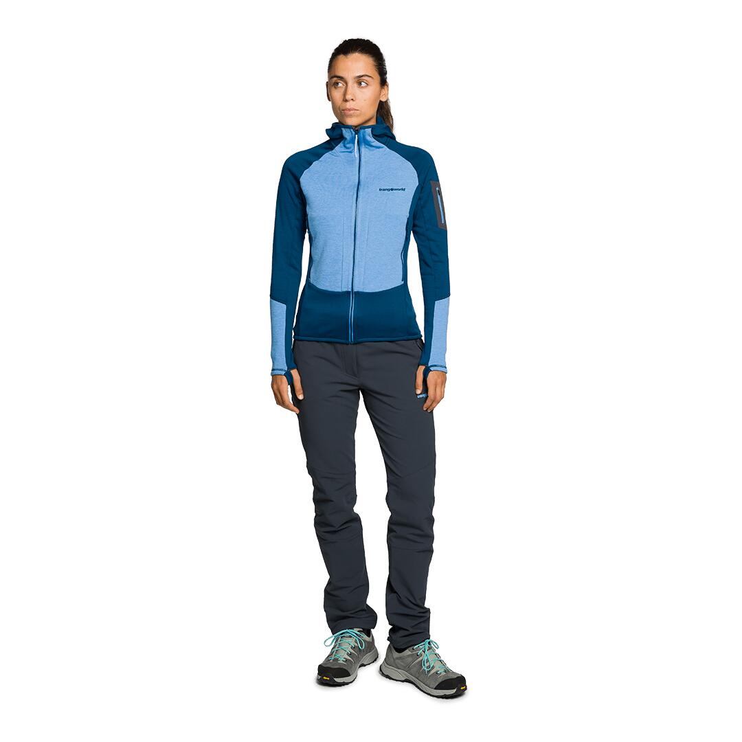 Forro polar para Mujer Trangoworld Vosges Azul/Azul/Gris 6/6