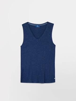 T-shirt femme ADINADEB Arctique - col V sans manches