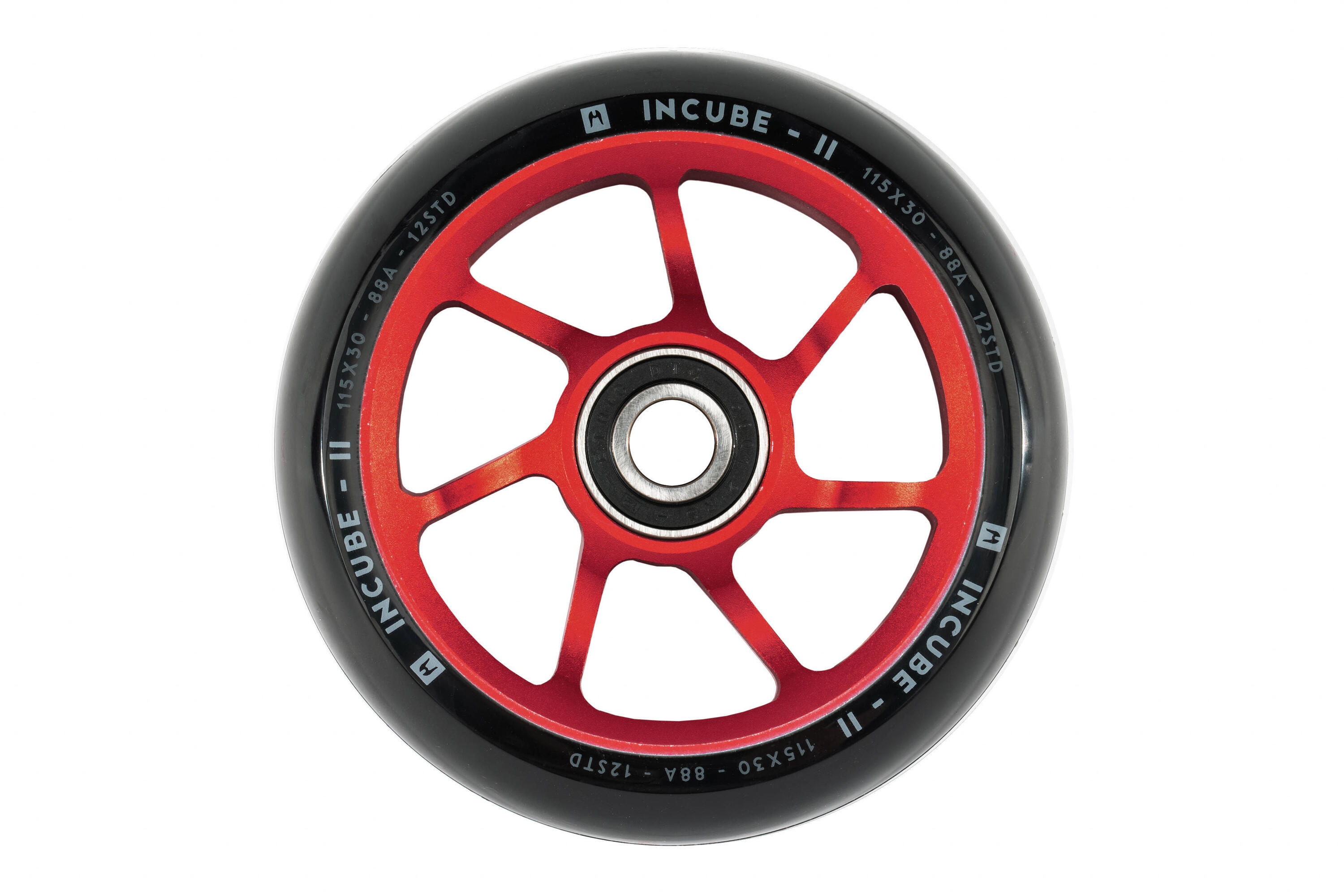 ETHIC DTC Roda de Trotinete | Incube V2 (x1) | Vermelha | 115mm | 12STD | Ethic DTC