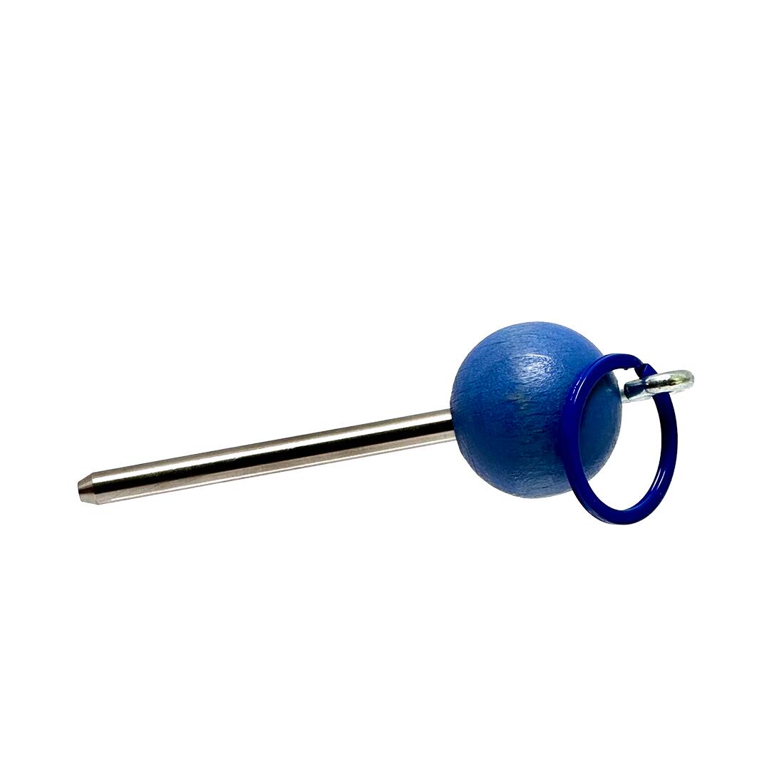 Boule–Pétanque–Jeu de Boules–Traceur de terrain–Coul. bleu pastel Acier V2A 2/4