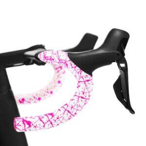 Supacaz-Stuurband-Wit Neon Roze Splat 2/5