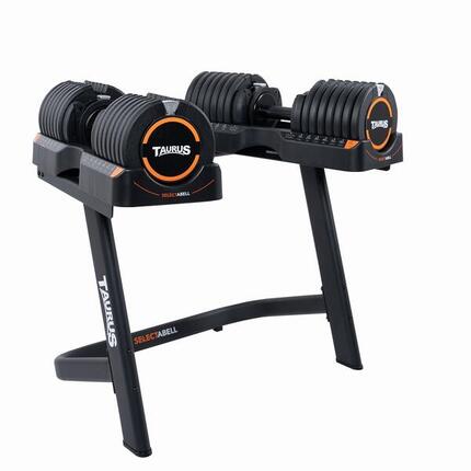 Taurus SelectaBell Pro Haltères réglables 4,5–35 kg avec support