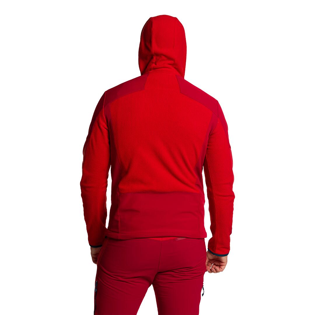 Forro polar para Hombre Trangoworld Guilin Rojo 2/5