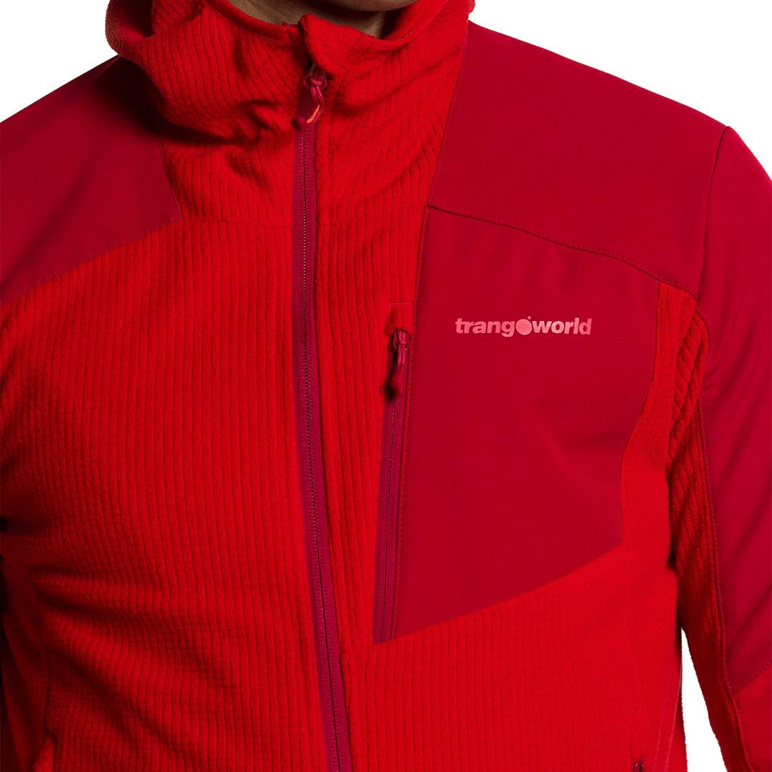 Forro polar para Hombre Trangoworld Guilin Rojo 4/5