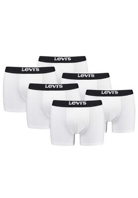 BOXERS 6 Pack Levi's Solid Herren Boxershorts Unterwäsche aus Bio-Baumwolle