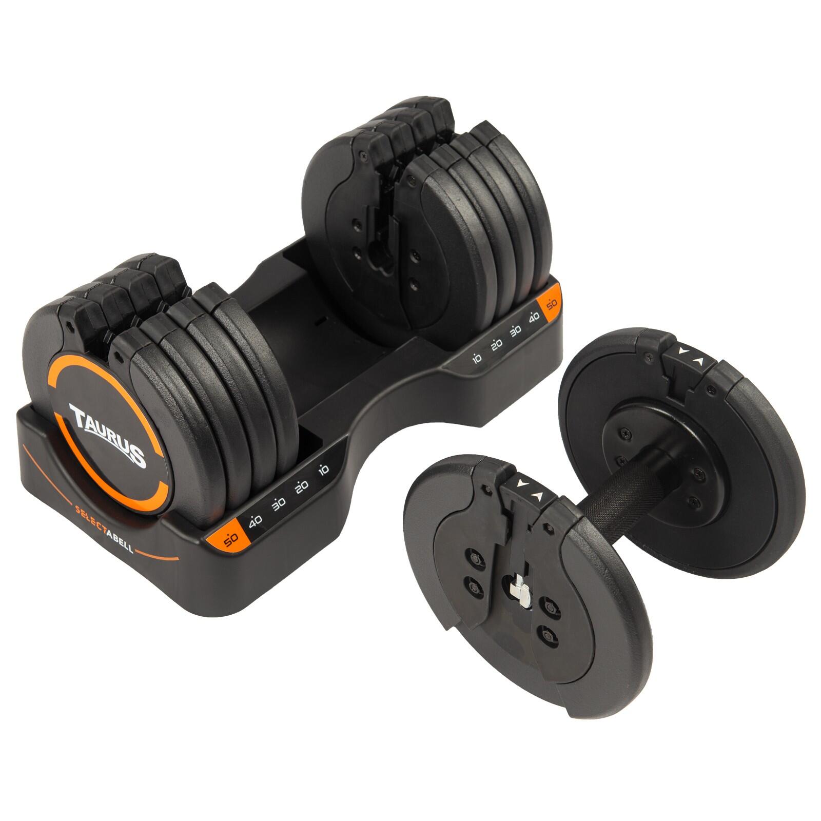 Taurus Selectabell Haltère Réglable 4,5 à 22,5 kg – 1 Haltère 3/4