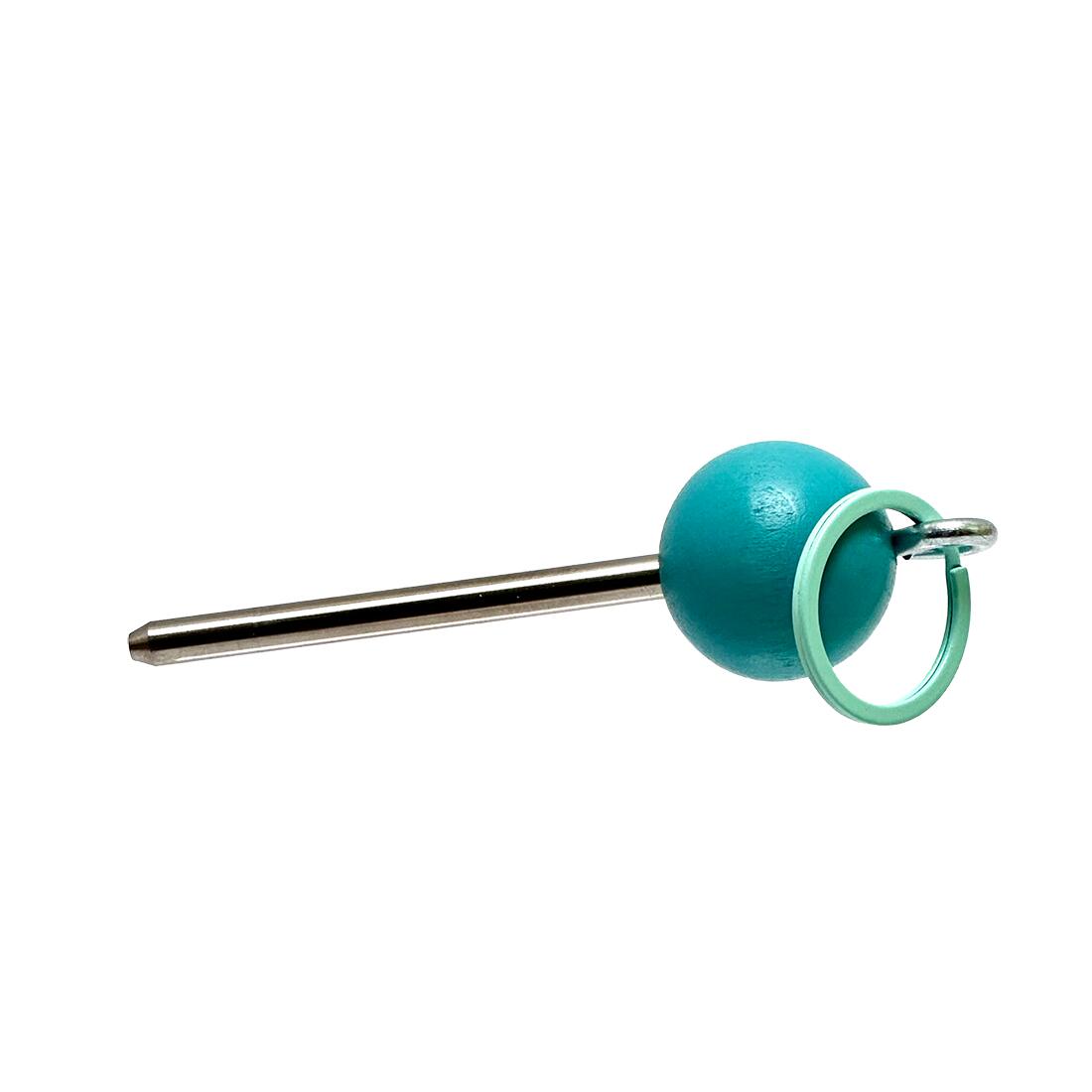 Boule–Pétanque–Jeu de Boules–Traceur de terrain–Coul. turquoise Acier V2A 2/4