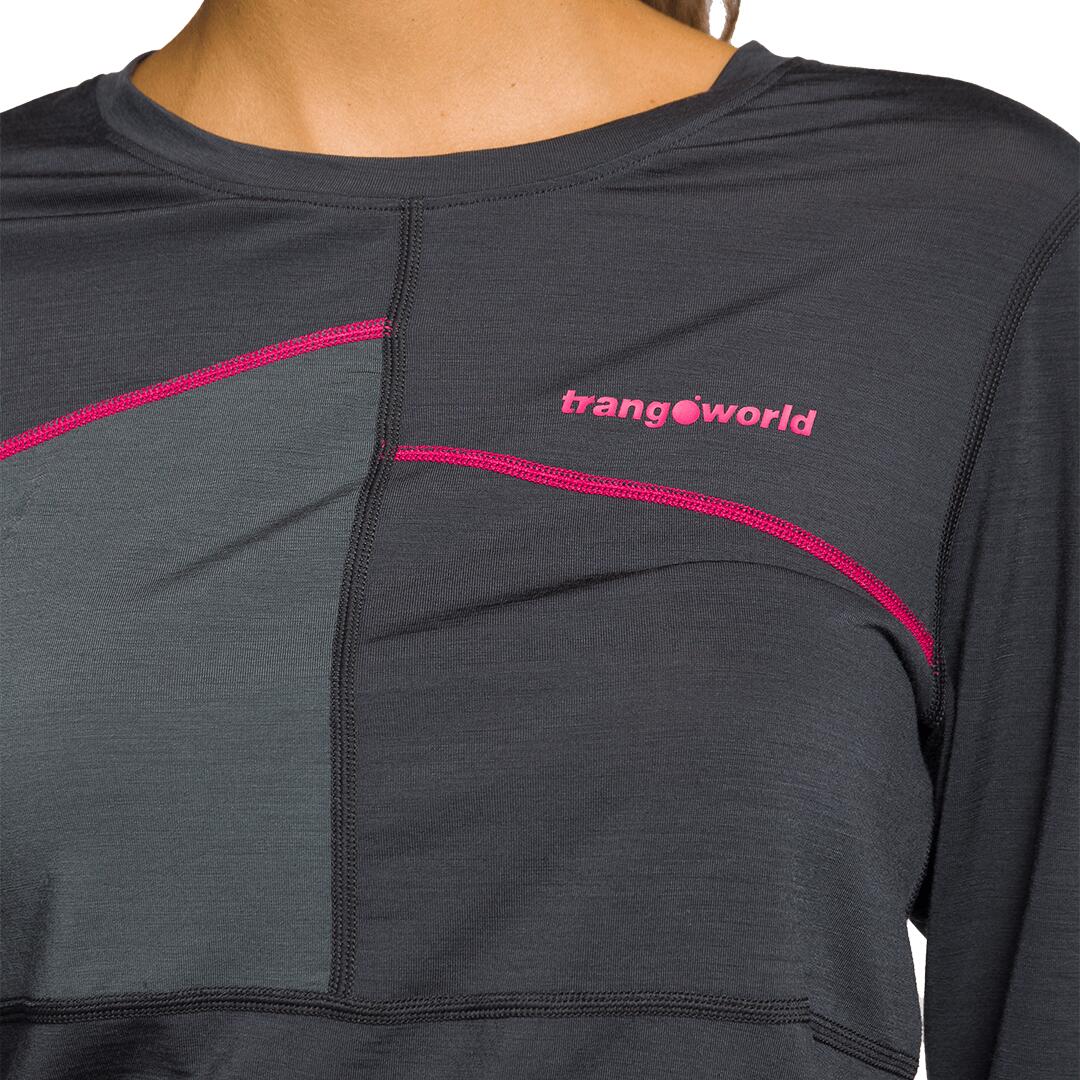 Camiseta térmica manga larga para Mujer Trangoworld Salaria Gris/Gris 3/5