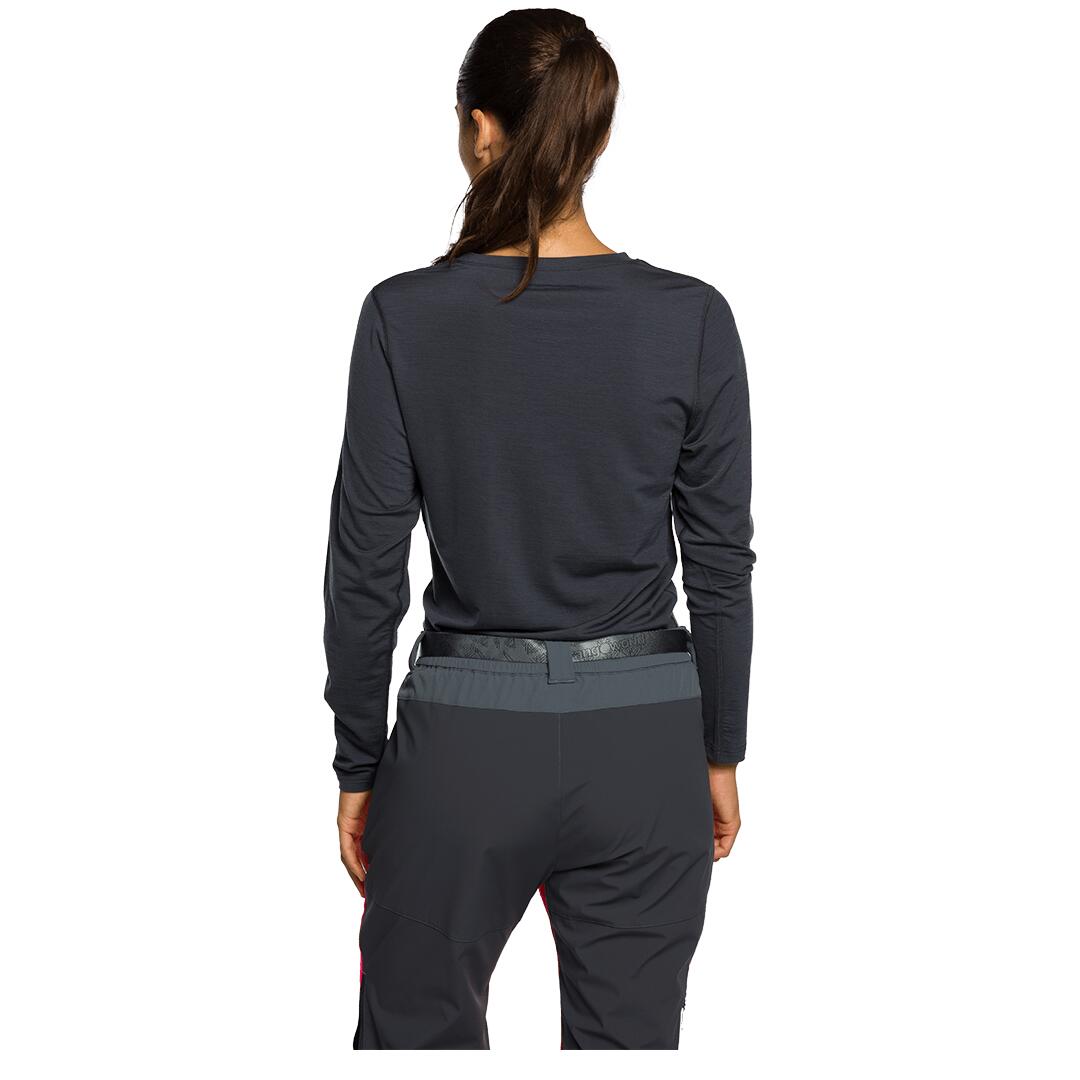 Camiseta térmica manga larga para Mujer Trangoworld Salaria Gris/Gris 2/5