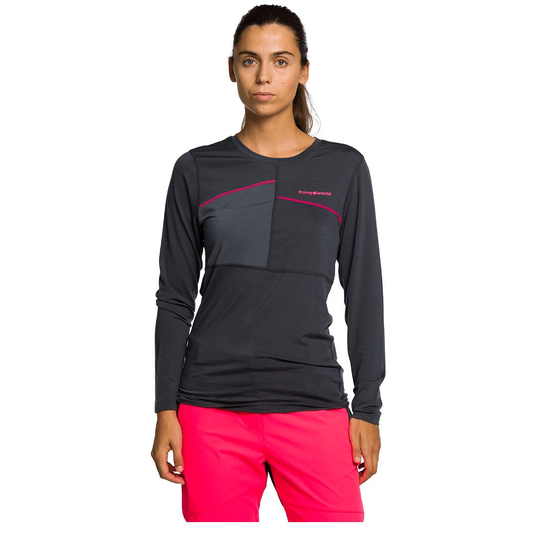 Camiseta térmica manga larga para Mujer Trangoworld Salaria Gris/Gris 4/5