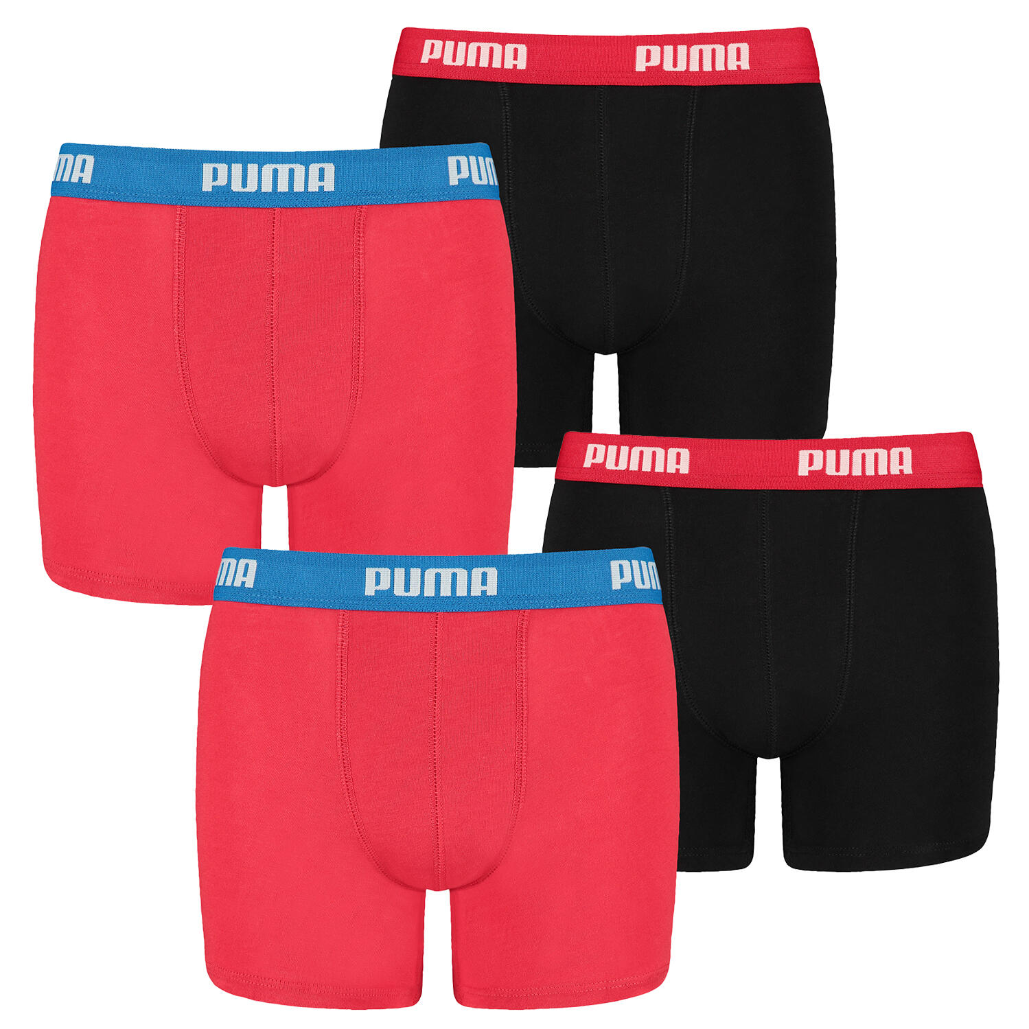 BOXERS 4 PACK Puma Boxer Boxershorts Jungen Kinder Unterhose Unterwäsche 2/3