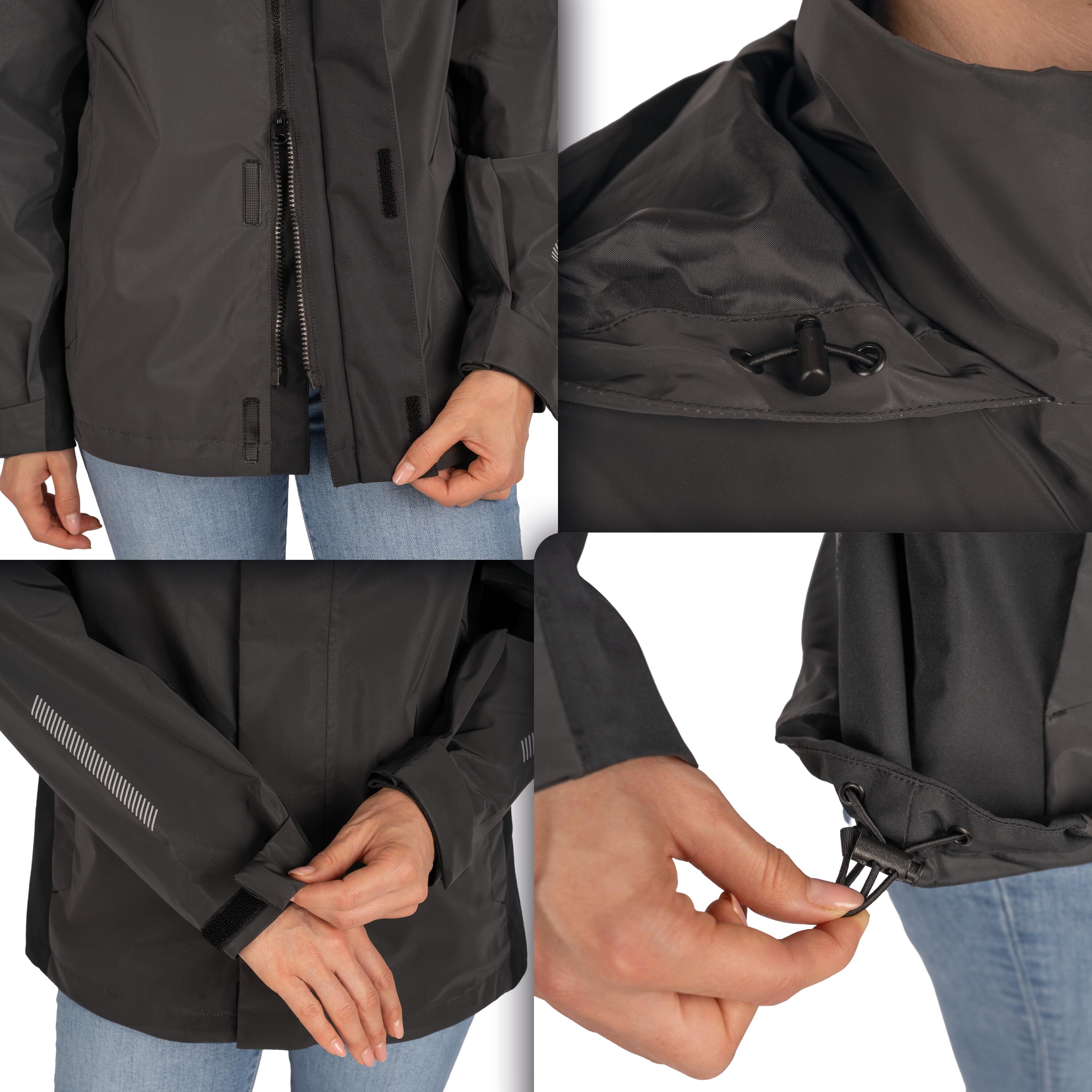 Veste 3-en-1 femme imperméable et réfléchissante avec polaire amovible 6/7