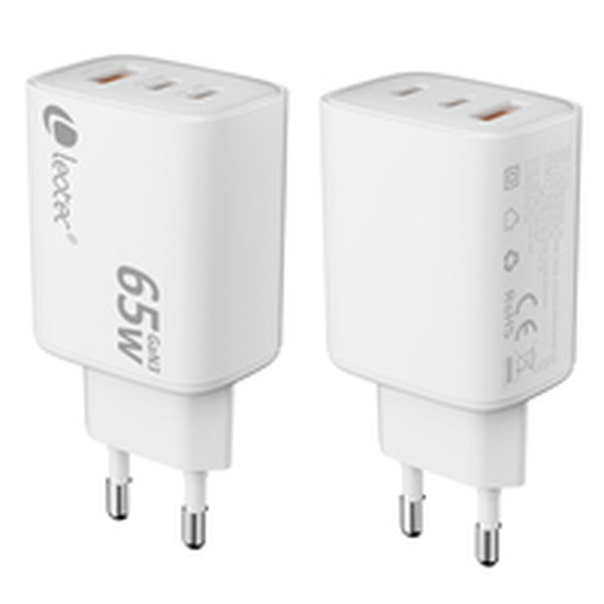 Chargeur mural LEOTEC LECSPH65W3W2 Blanc 2/4