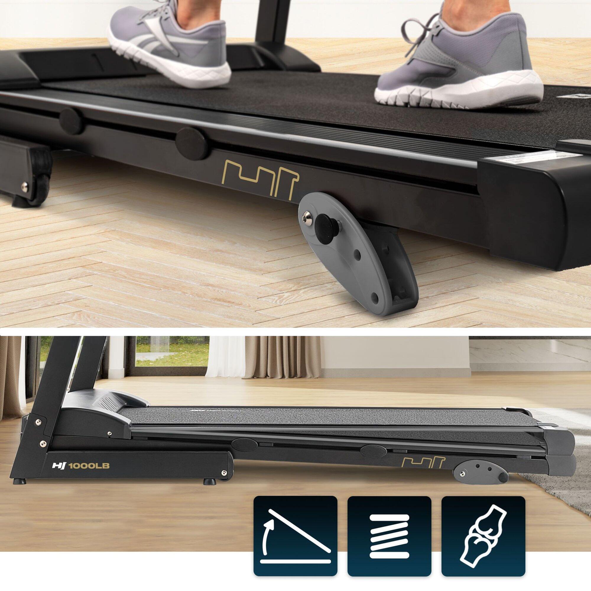 Tapis de course pliable 0,8 - 14 km/h HS-1000LB Wind, connecté Bluetooth et App 3/7