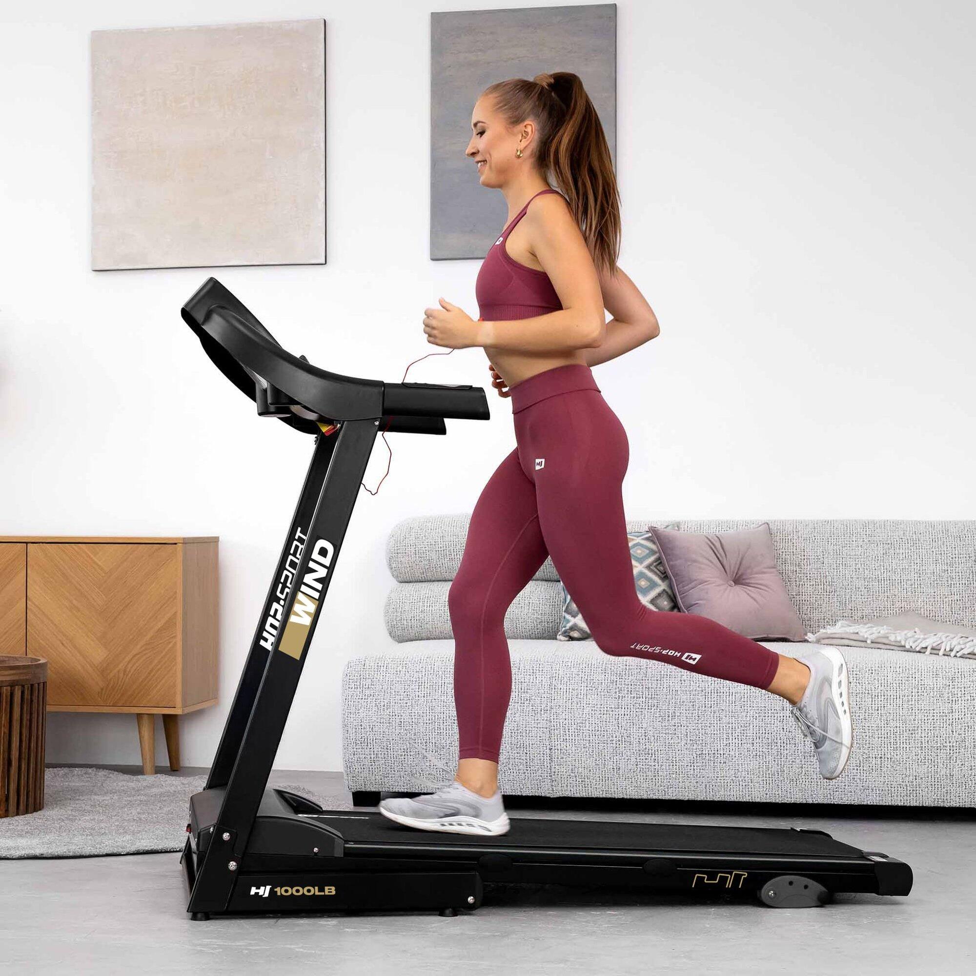Tapis de course pliable 0,8 - 14 km/h HS-1000LB Wind, connecté Bluetooth et App 7/7