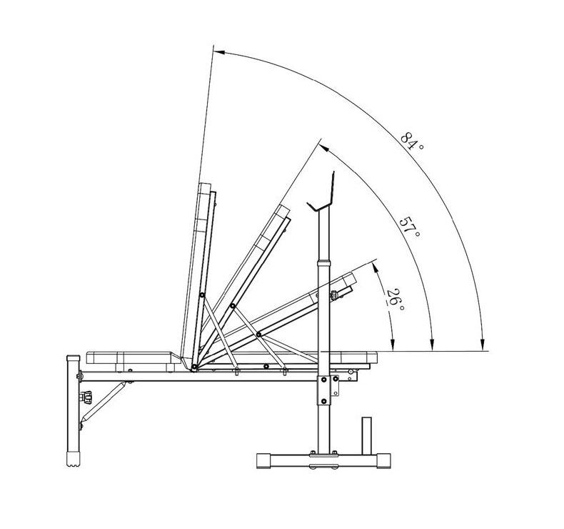 Banco Olímpico MWB-5511 - Compacto y plegable 4/6