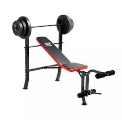 Banc PM2084 + Jeu de disques 45 kg - Poids maximal de l’utilisateur 135 kg