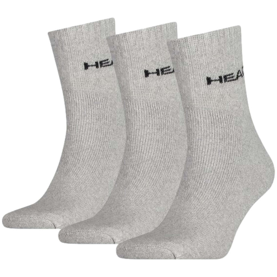 Unisex Szare Krótkie Skarpetki - 3-pak, Rozmiar 43-46