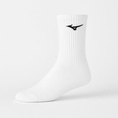 3-pack of white mizuno training socks
