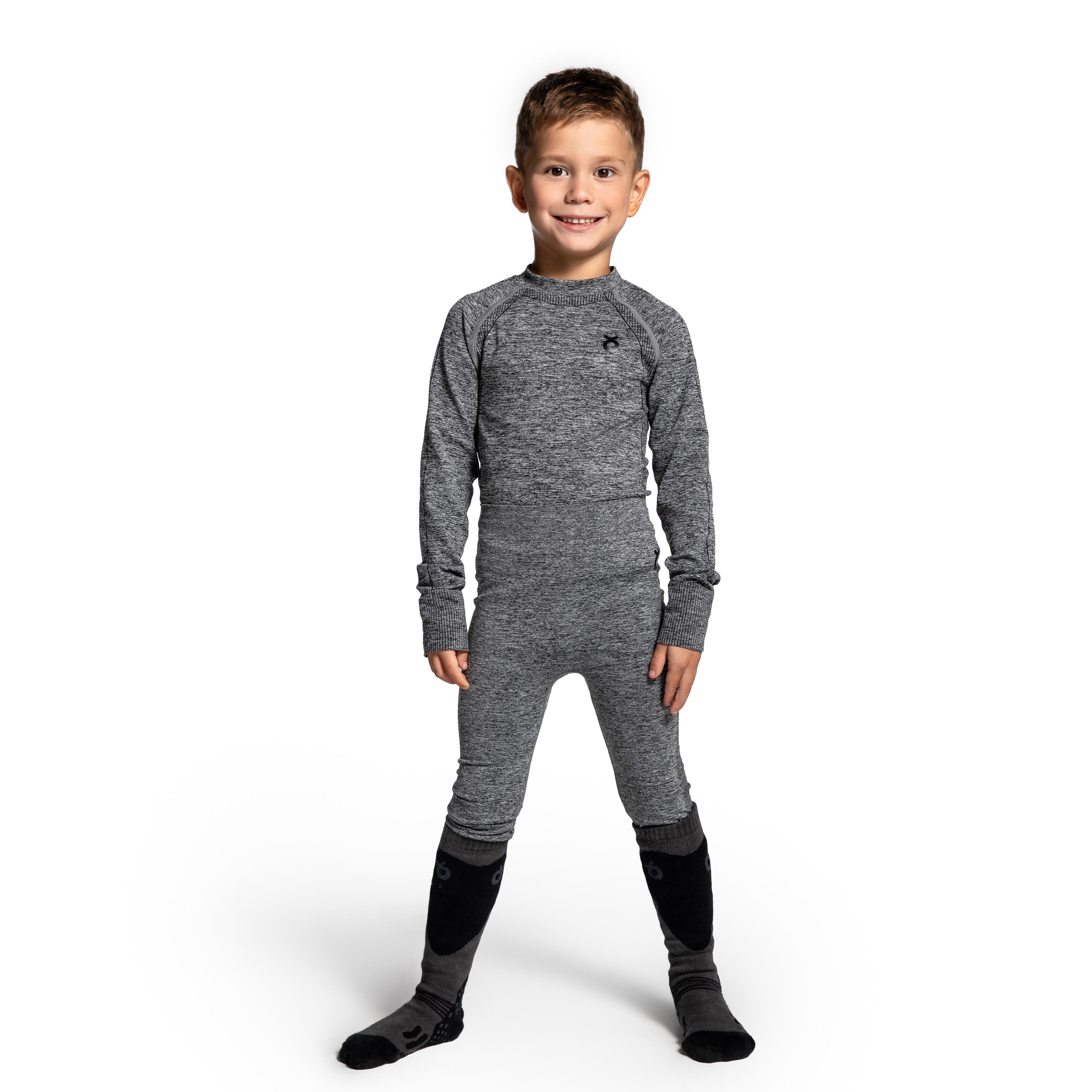 Thermoshirt voor skiën kinderen warm ZL4 2/7