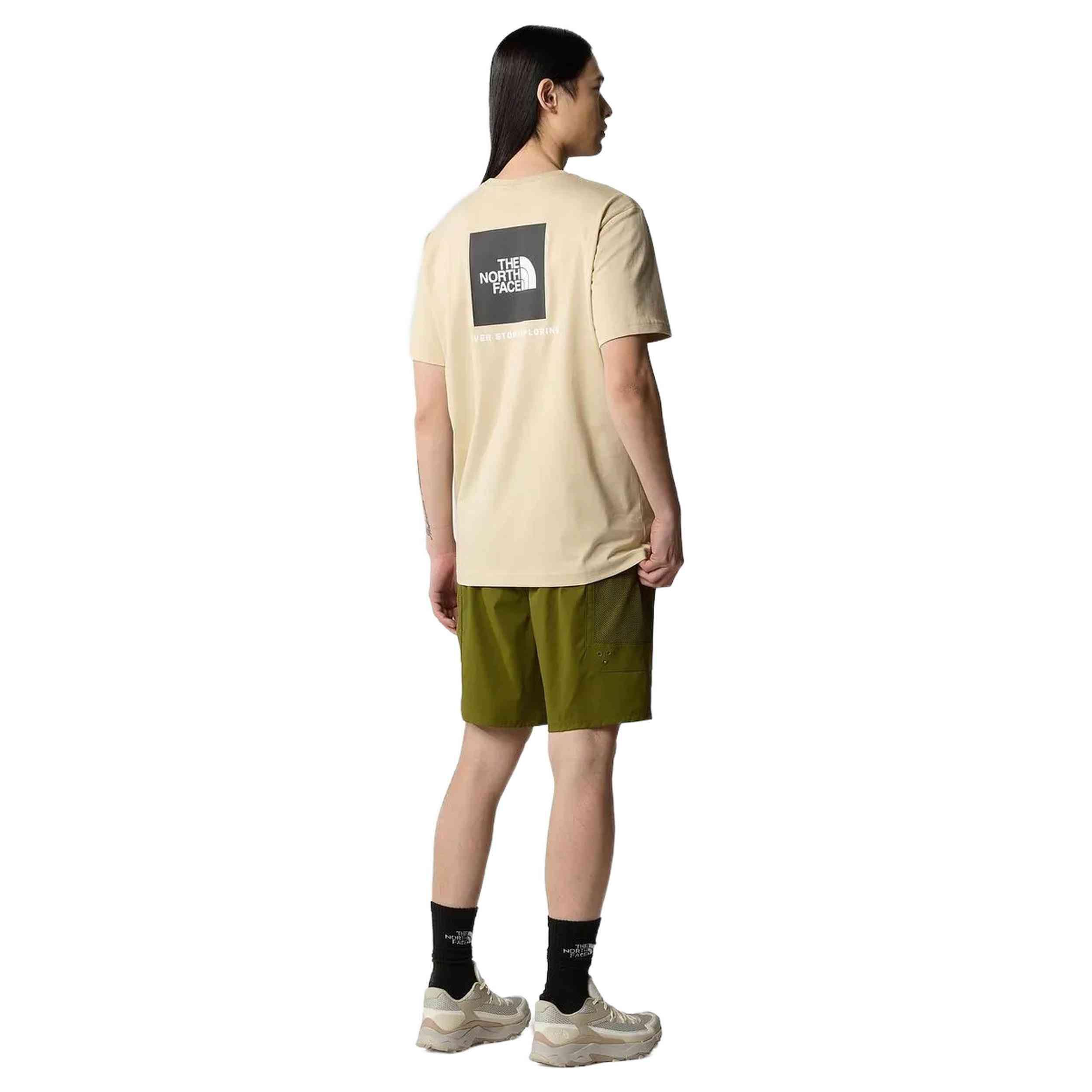 THE NORTH FACE T-SHIRT SHORT SLEEVES REDBOX UOMO NF0A87NP3X4 BEIGE 3/3