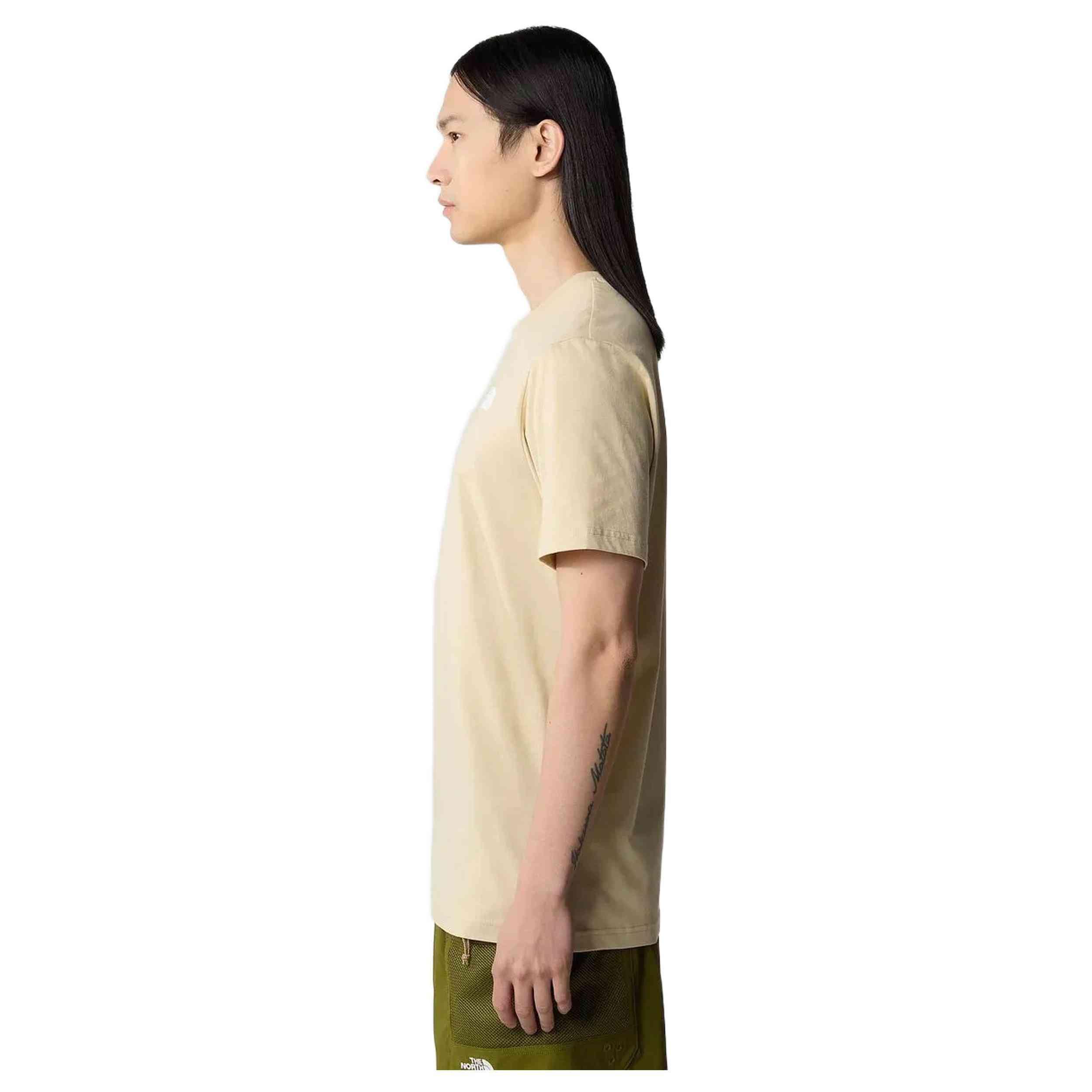 THE NORTH FACE T-SHIRT SHORT SLEEVES REDBOX UOMO NF0A87NP3X4 BEIGE 2/3