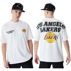 T-shirt Hommes New Era NBA Large Graphic BP OS Tee Los Angeles Lakers