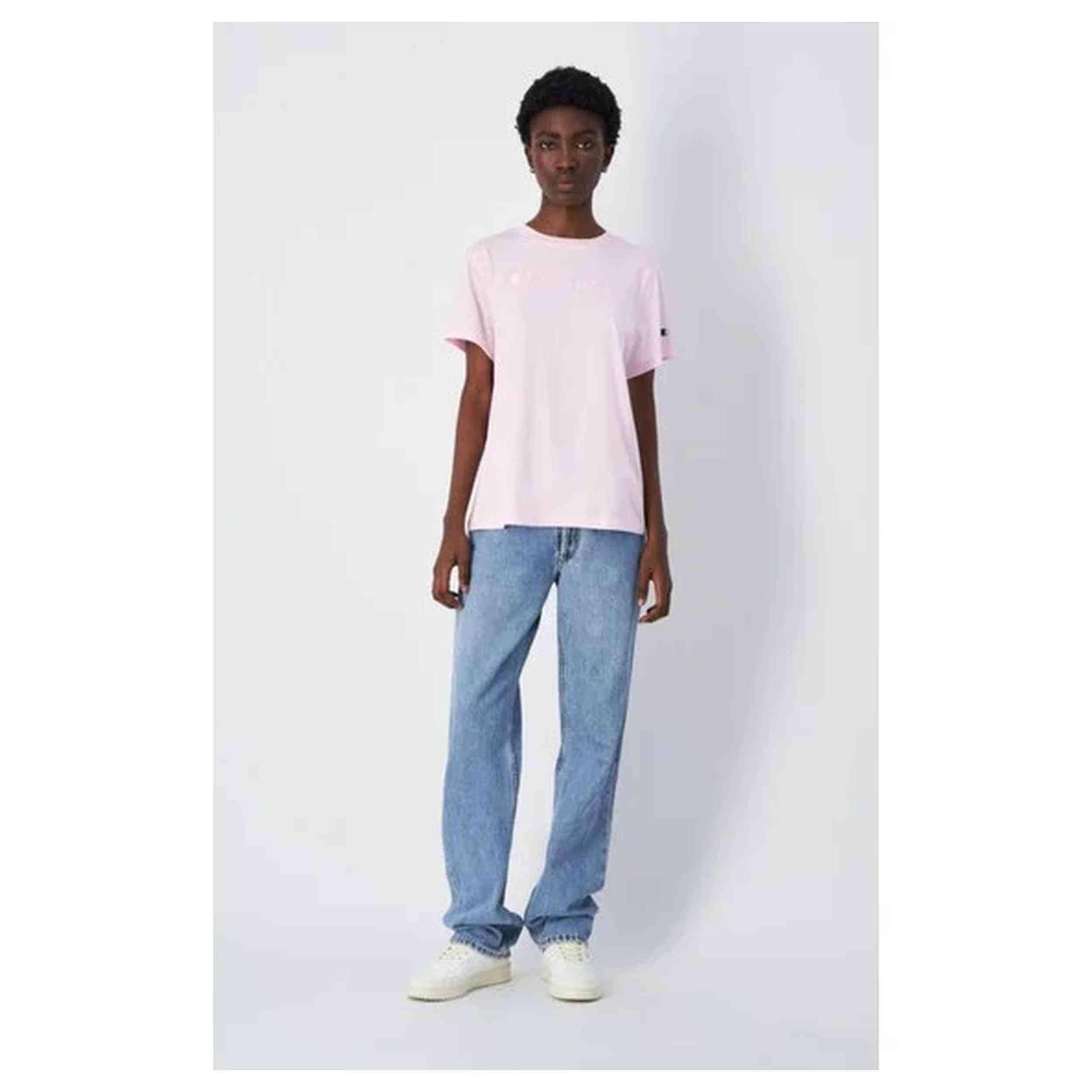 Champion T-shirt femme manches courtes 100% coton 4/4