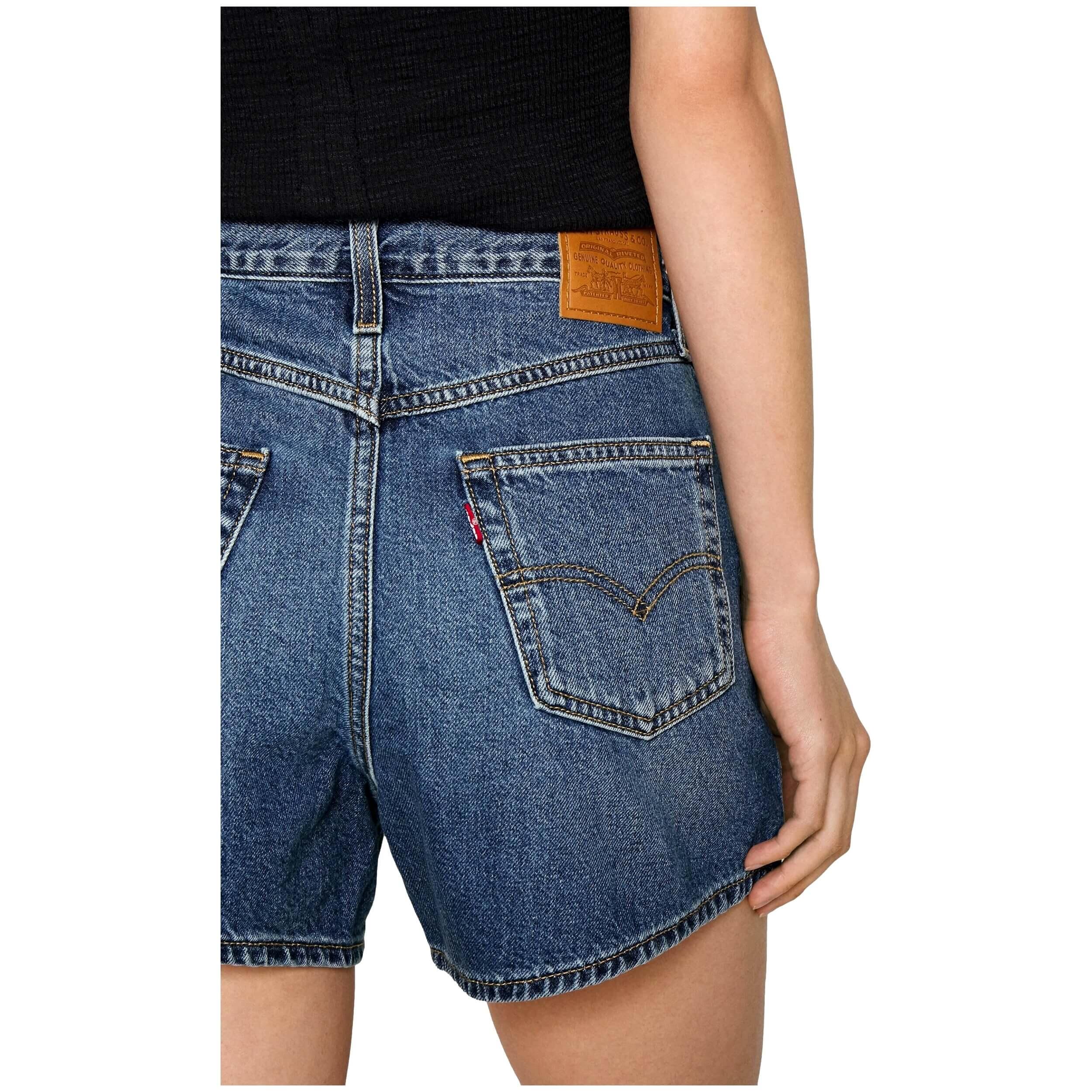 Pantalones cortos para Mujer Levis 80's mom Azul 5/5