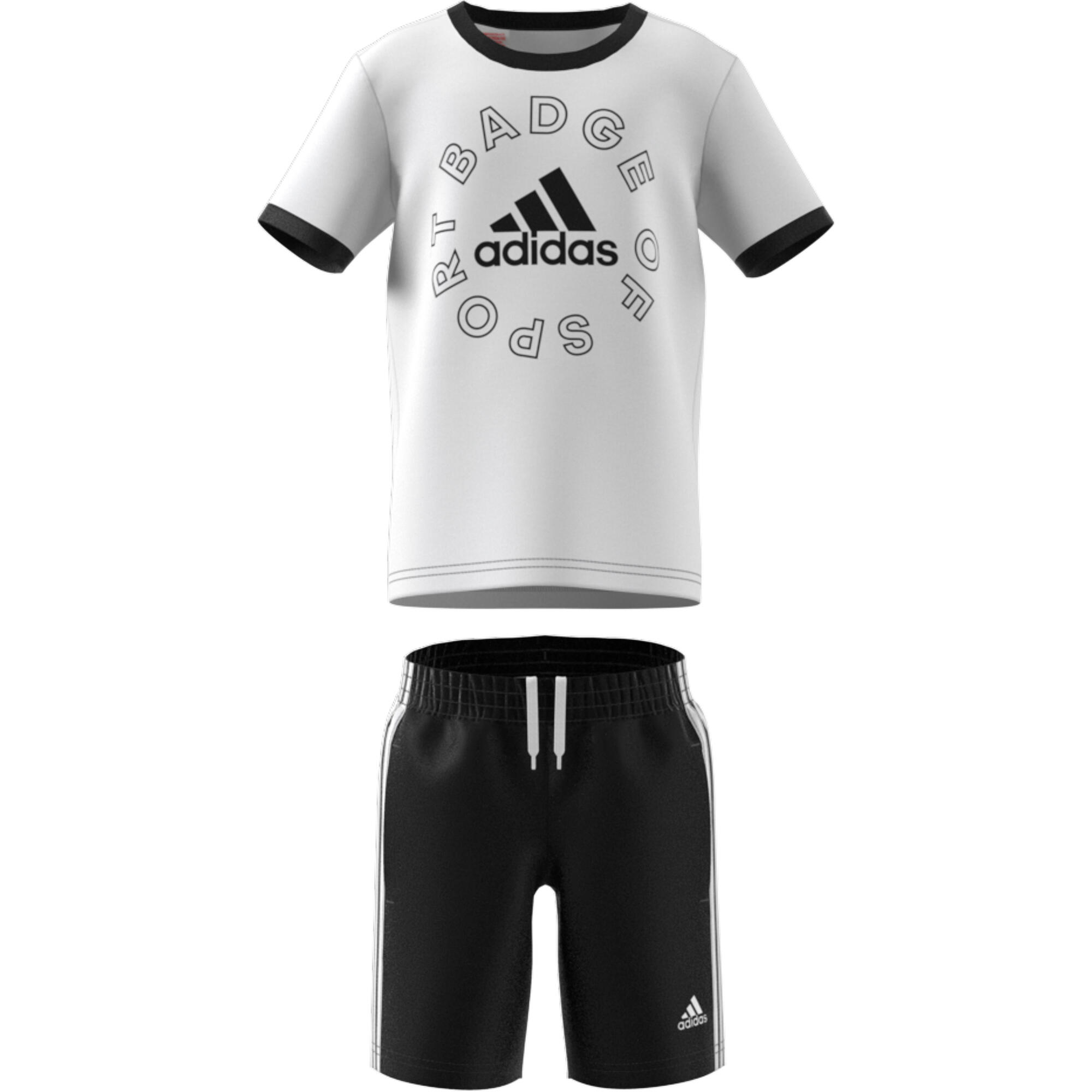 Fato de treino para crianças adidas Logo Essentials Summer Set 4/5