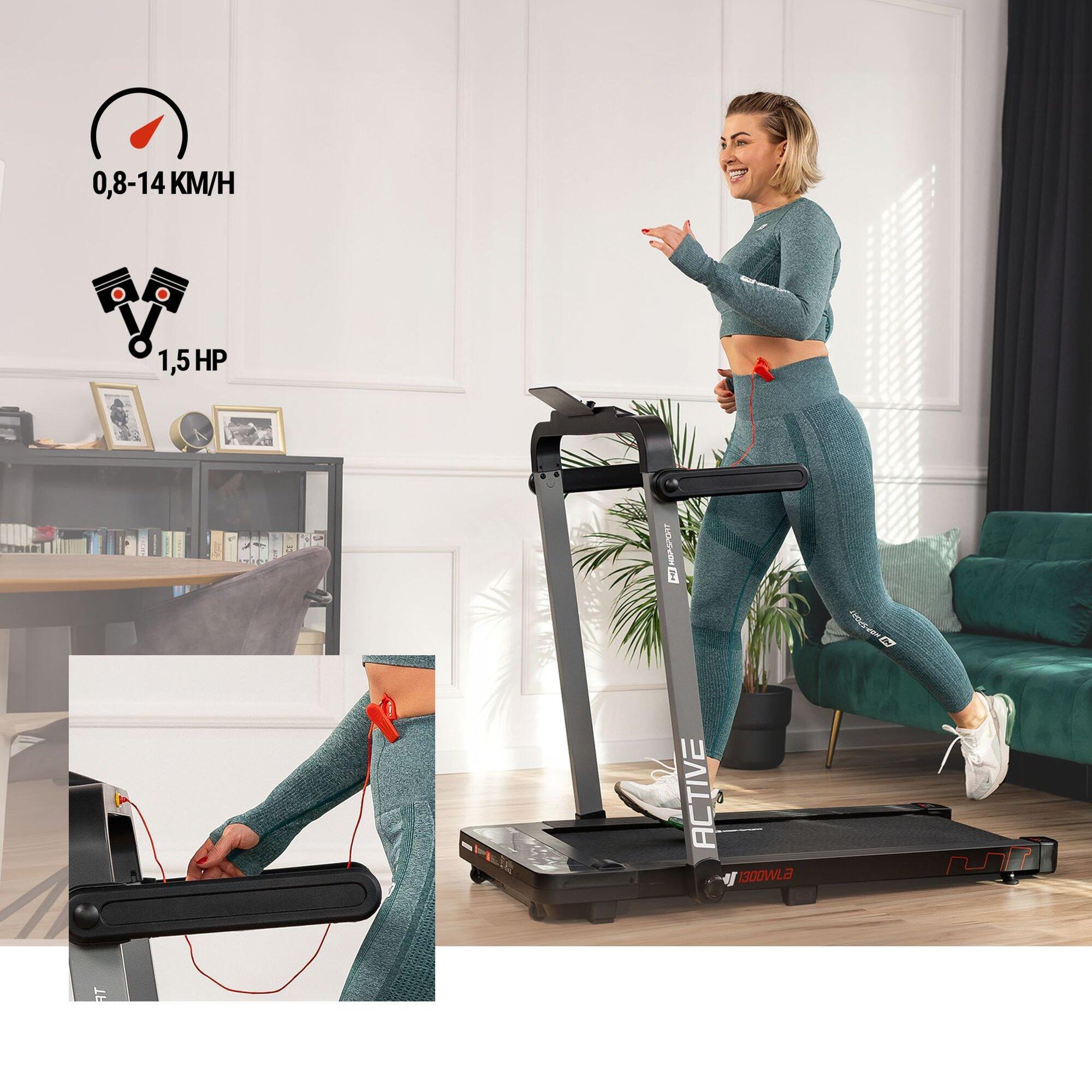 Běžecký pás Active do 120kg, 1,5HP 2/7