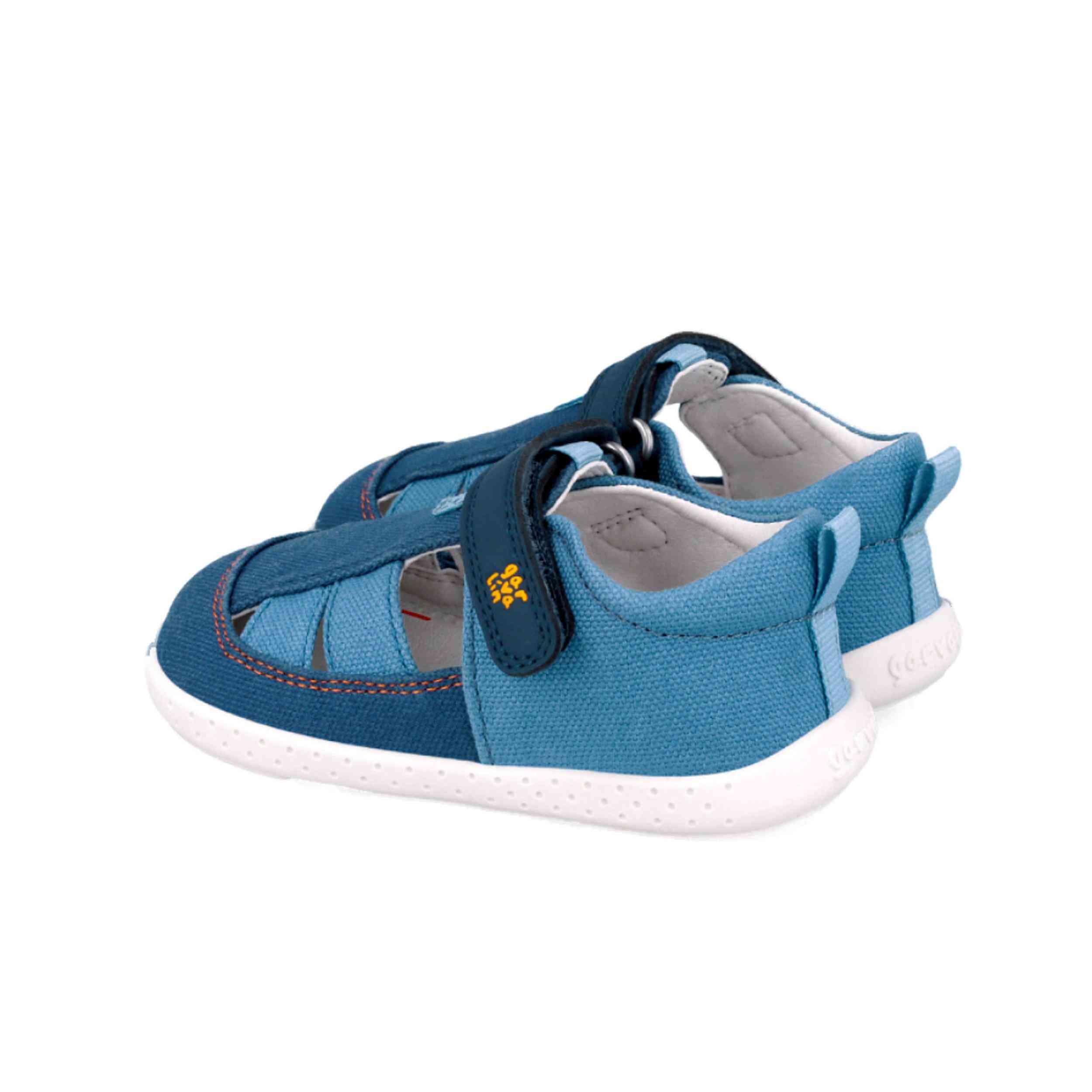 Zapatillas Lona Ba NiÑo Garvalin  Azul 5/5