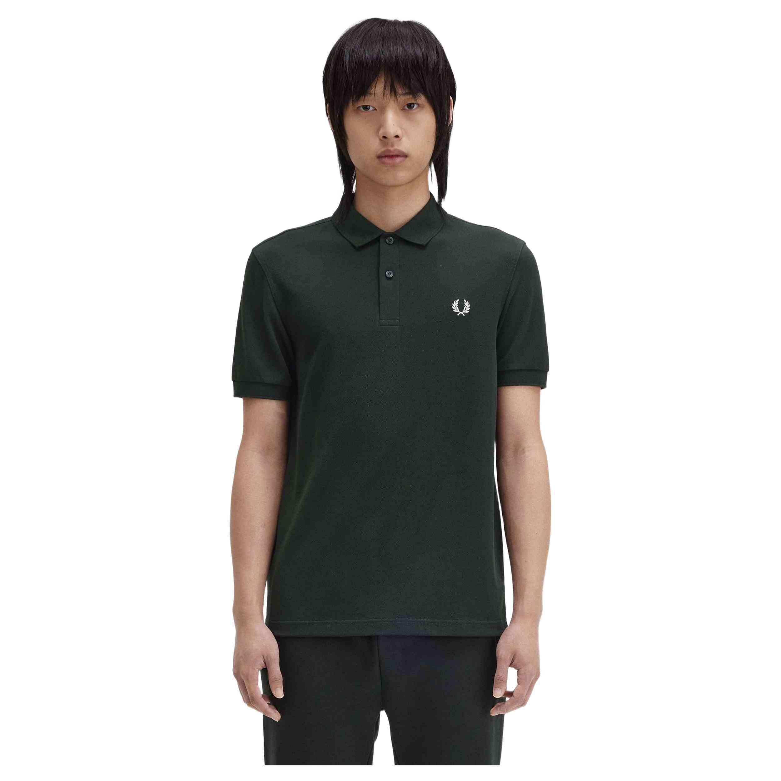 T-shirt pour homme Fred Perry Plain Vert 5/5