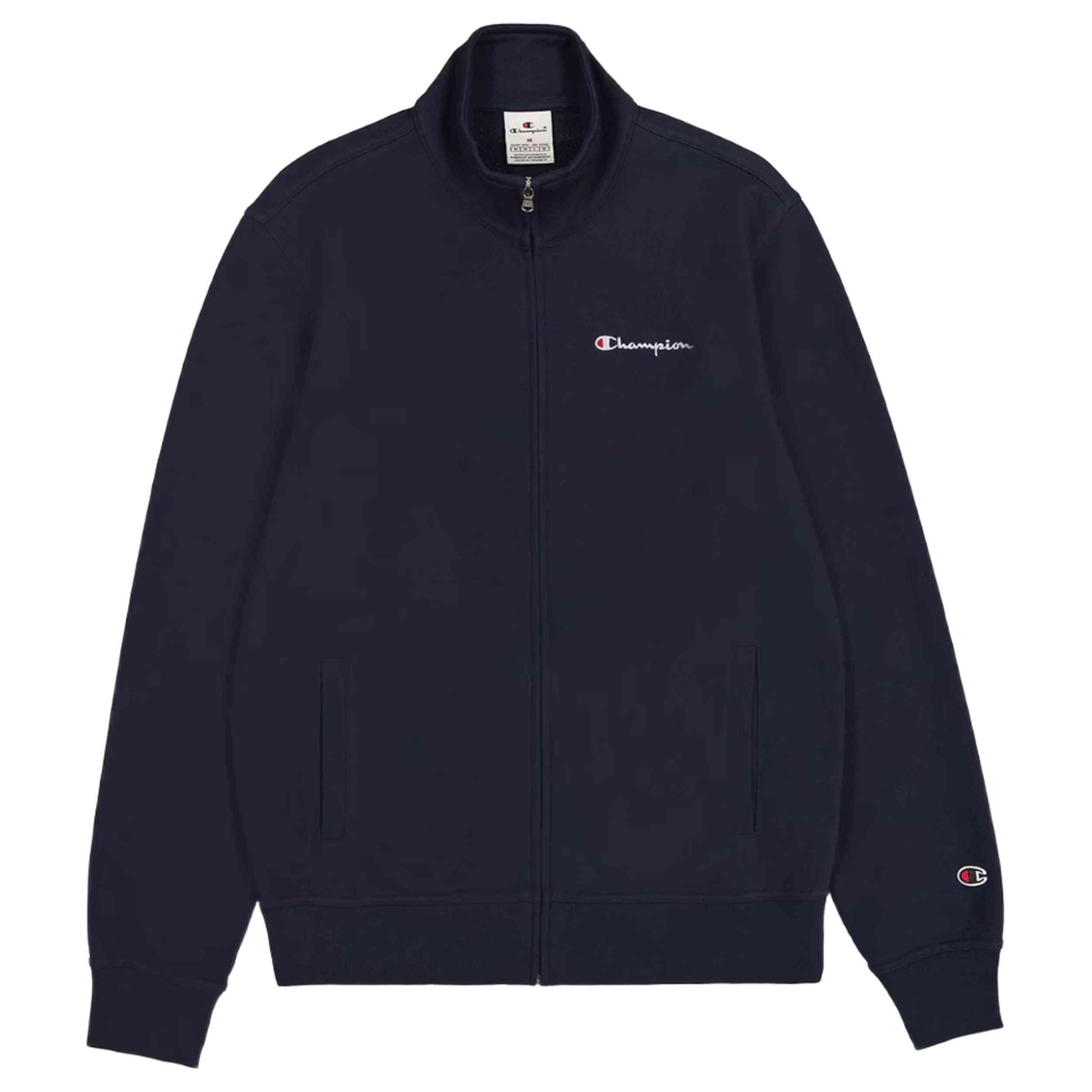 Champion FULL ZIP SWEATSHIRT Heavy Soft Compact Uomo Blu Navi, M 3/3