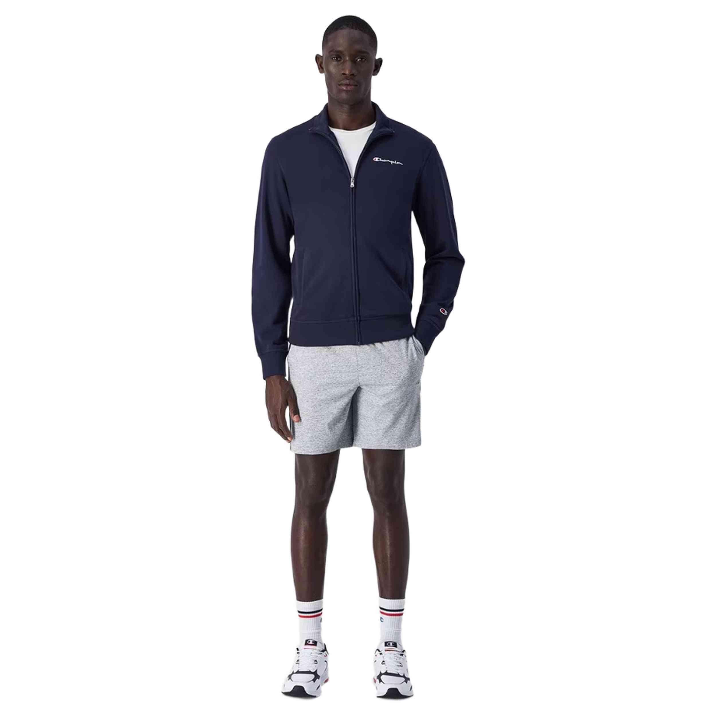 Champion FULL ZIP SWEATSHIRT Heavy Soft Compact Uomo Blu Navi, M 2/3