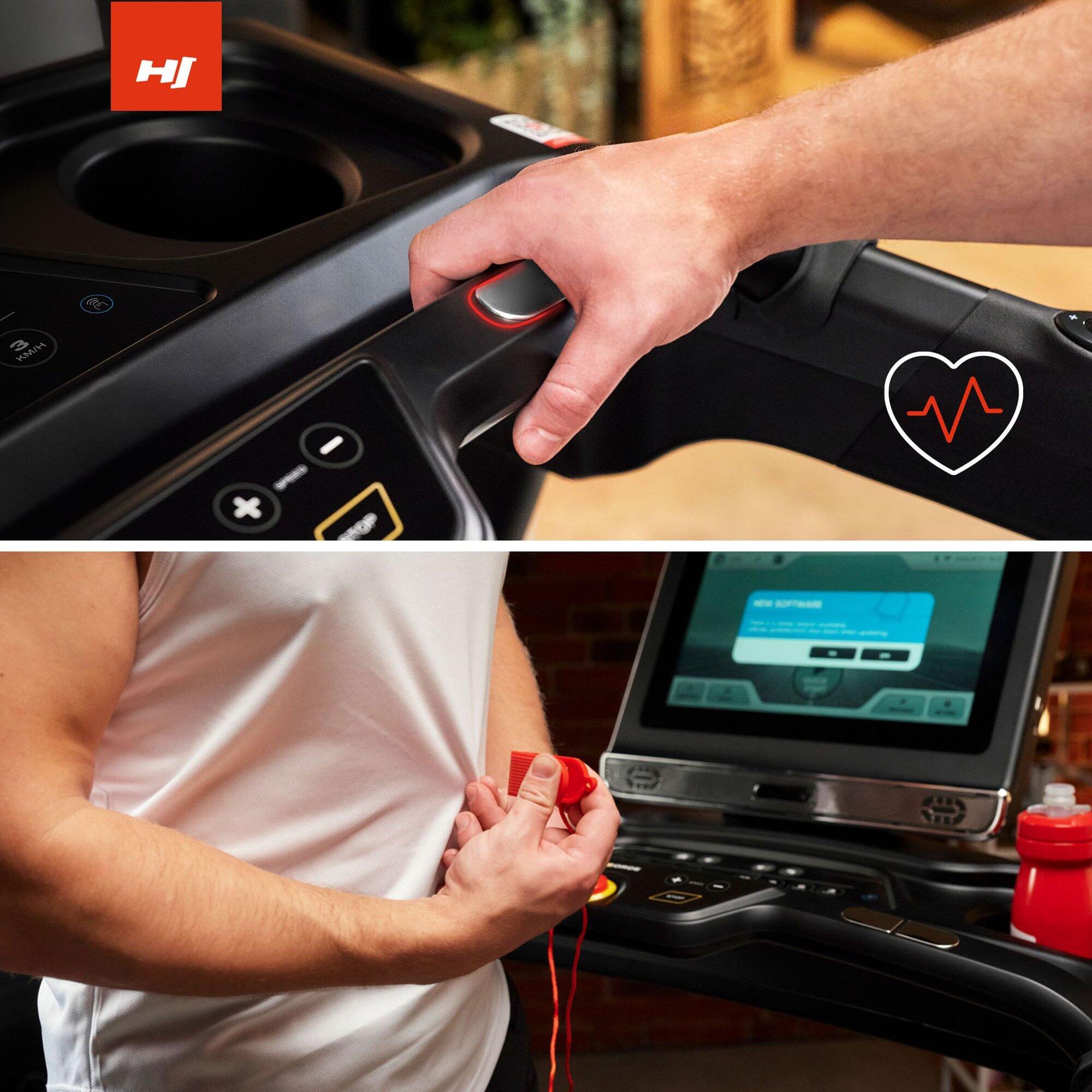Tapis de course pliable 1-22 km/h HS-5000LB Force, connecté WiFi, Bluetooth, App 6/7