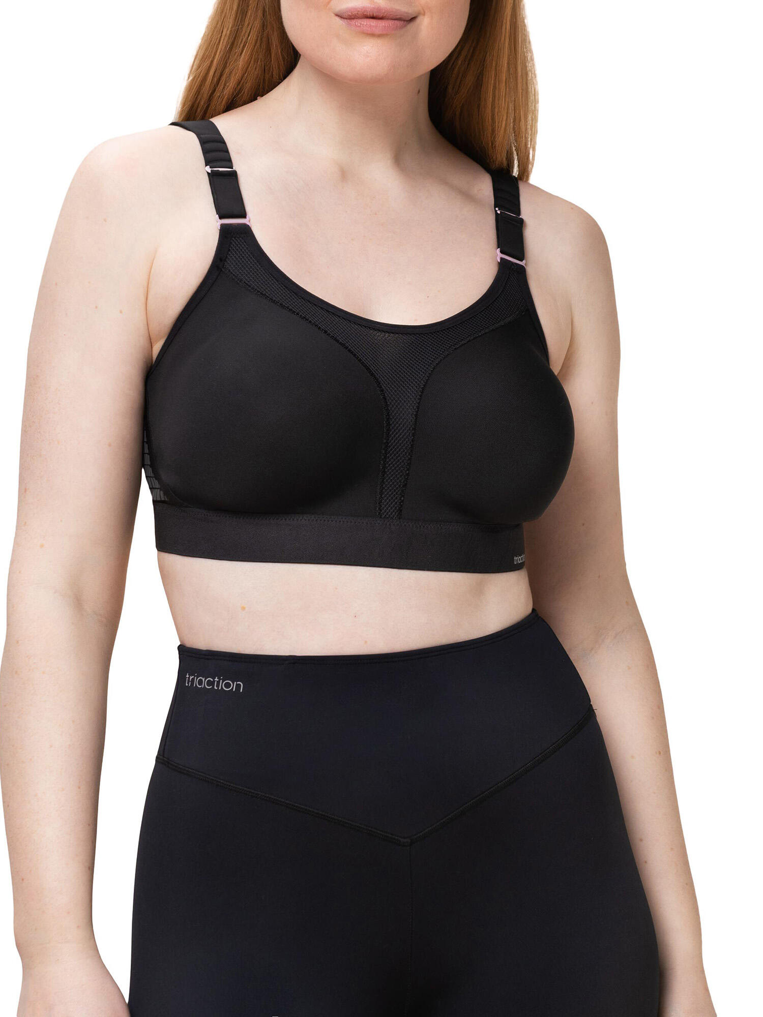 Sport-BH maximaler Halt Damen - Triaction Extreme Lite schwarz 4/5