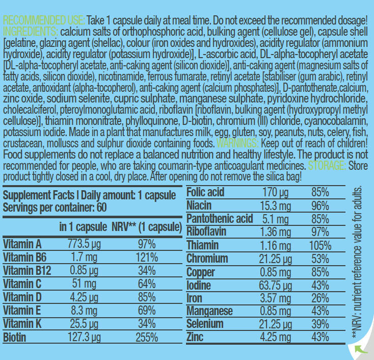 Multivitamines - Vitamin Complex - 60 Gélules 3/6