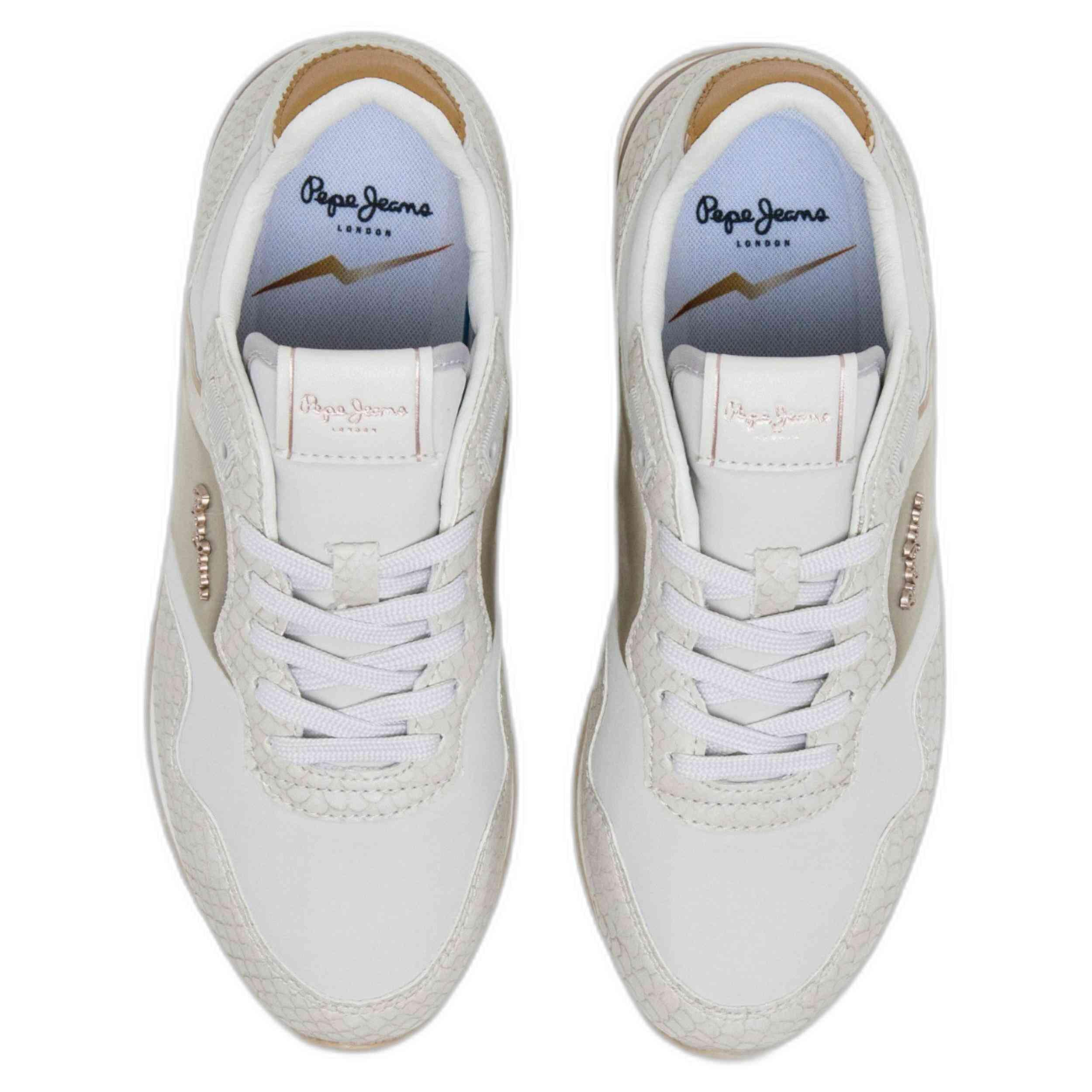 Chaussure de randonnée Baskets Femme Pepe Jeans LONDON MIX W Blan 5/7