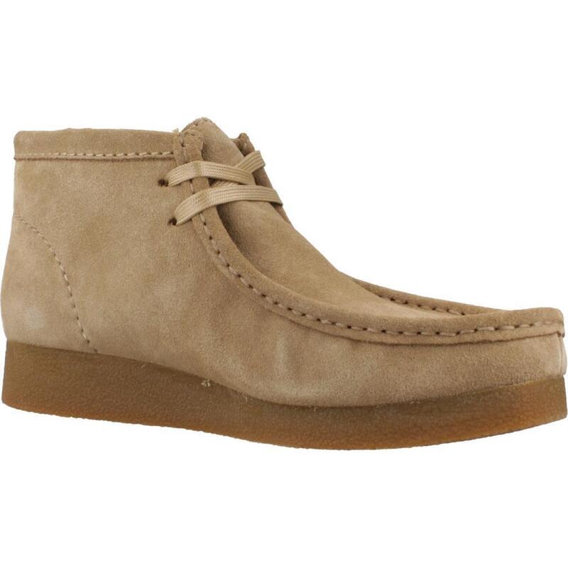 Clarks Model Wallabeeevobt Barva Světle Hnědá