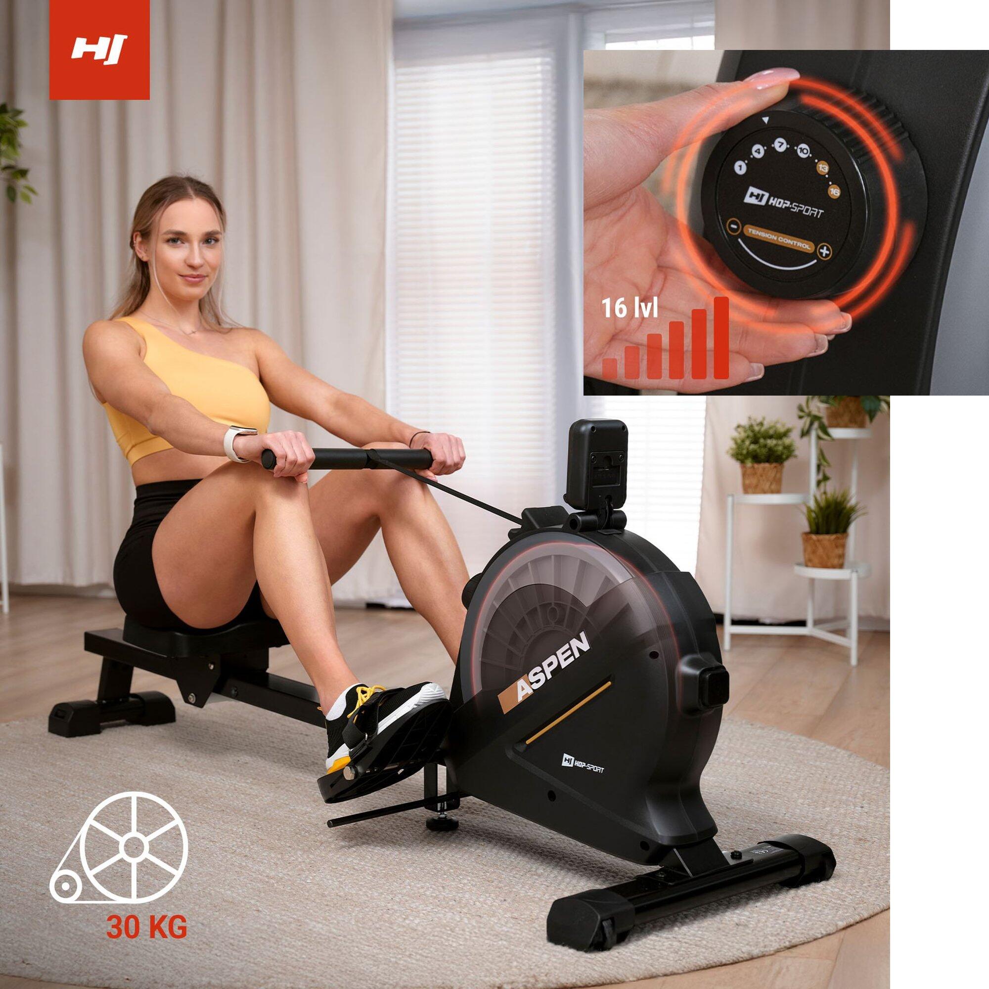 Wioślarz treningowy magnetyczny Hop-Sport Aspen