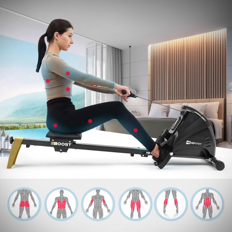 Aparat de vâslit magnetic Hop-Sport Boost